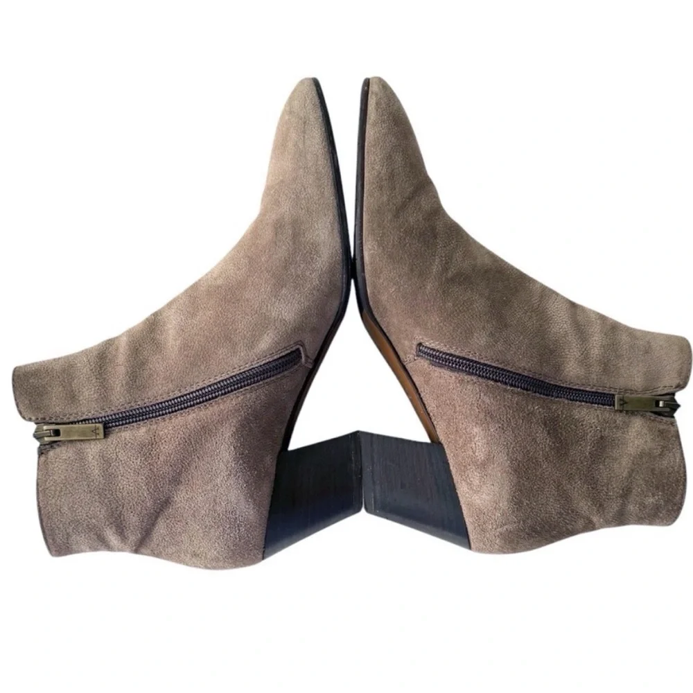 Aquatalia Women's Tan Ankle Booties- Made in Italy. Size 10